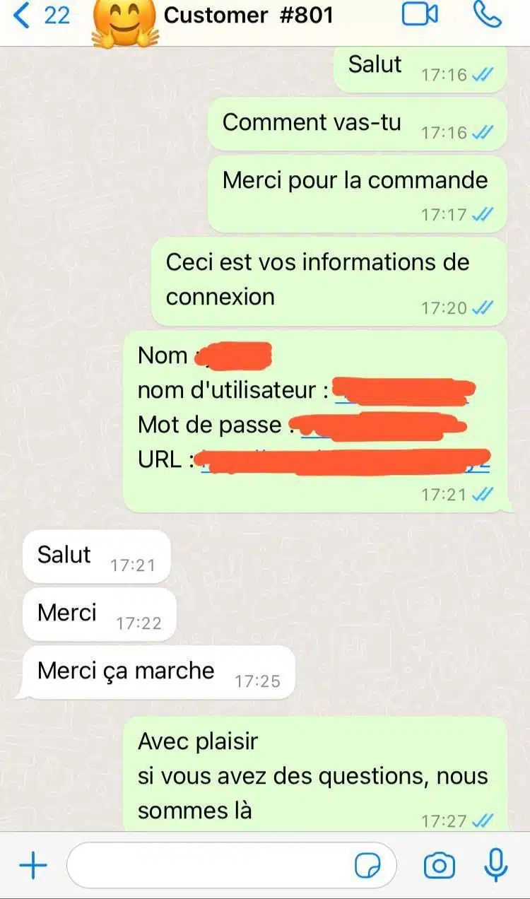 Avis client Marie-Claire T. sur ESIPTV Pro – 5/5 étoiles